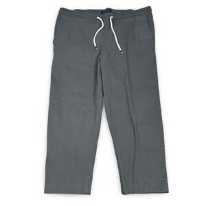 Elwood Mens XXL Gray Cotton Spandex Drawstring Elastic Waist Chino Pants